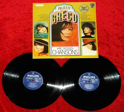 2LP Juliette Greco: Ihre grossen Chansons (Philips 6620 035) D 1972