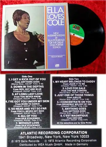 LP Ella Fitzgerald Ella Loves Cole w/ Nelson Riddle