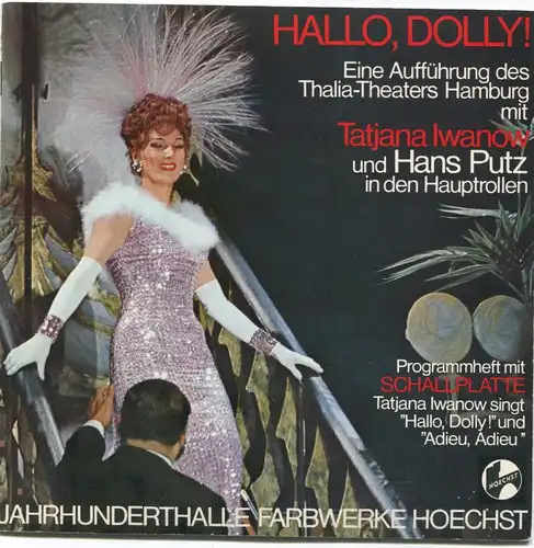 Single Tatjana Iwanow Hans Putz: Hallo Dolly! mit Programmheft Sonderpressung
