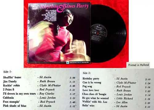LP Rhythm & Blues Party (Mercury 133 100 MCL) NL Sil Austin Ray Charles