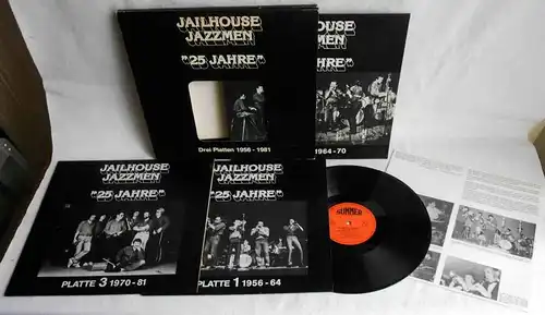 3LP Jailhouse Jazzmen: 25 Jahre Drei Platten - 1956 - 1981 (Summer 8101/03) 