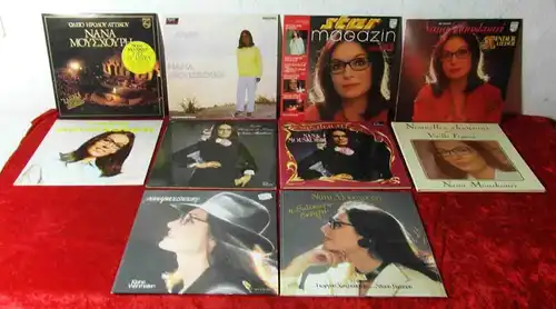 11 Langspielplatten NANA MOUSKOURI  - Vinylsammlung -