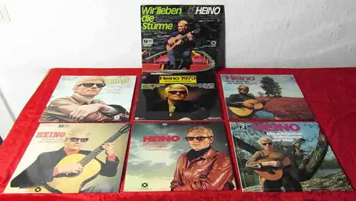 7 Langspielplatten  von HEINO - Vinylsammlung - Clubsonderauflagen