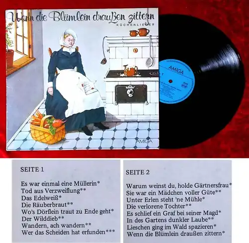LP Wenn die Blümlein draußen zittern... Küchenlieder (Amiga 845 167) DDR