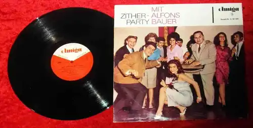 LP Alfons Bauer: Zither-Party mit Alfons (Amiga 850 028) DDR 1964