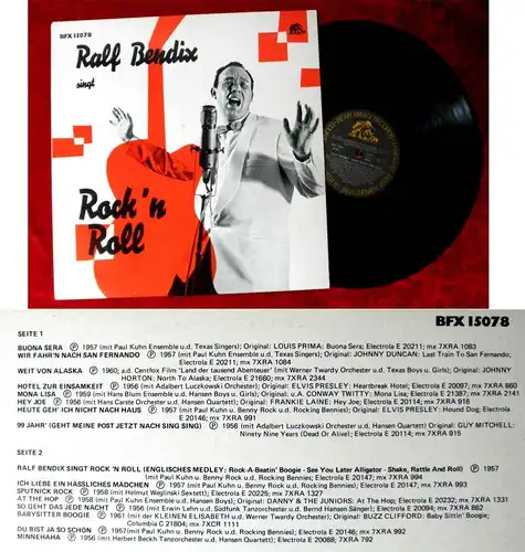 LP Ralf Bendix singt Rock´n Roll (Bear Family BF 15078) D 1981