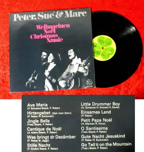 LP Peter Sue & Marc: Weihnachten Noel Christmas Natale (PSM LP 101) CH