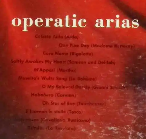 LP Mantovani: Operatic Arias (London LL 1131) US
