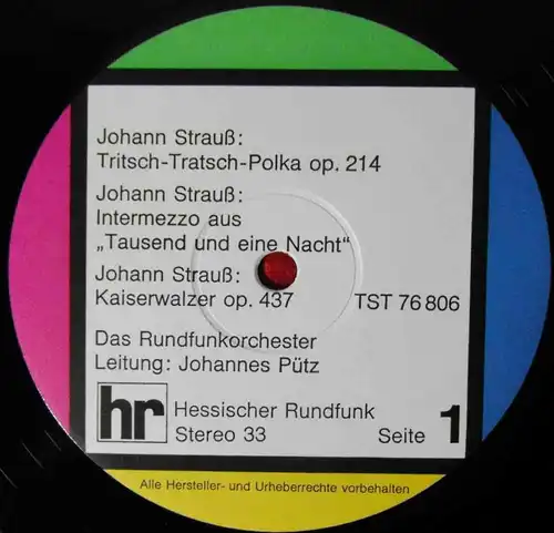 LP Tanz- und Rundfunkorchester des Hessischen Rundfunks 1967 - 1970