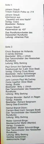 LP Tanz- und Rundfunkorchester des Hessischen Rundfunks 1967 - 1970