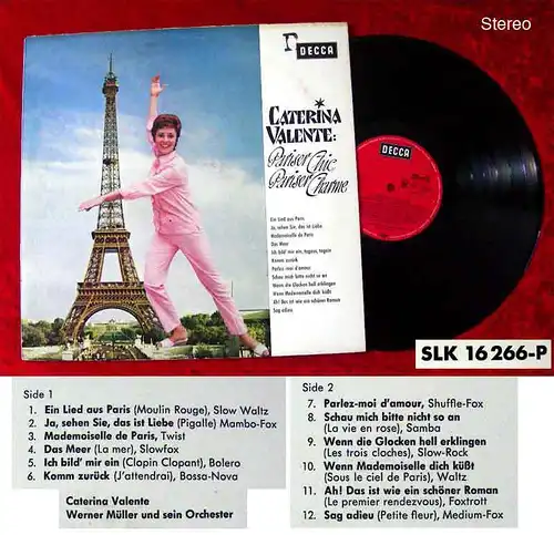 LP Caterina Valente: Pariser Chic Pariser Charme (Decca SLK 16 266) D