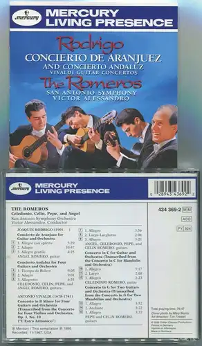 CD Romeros: Rodrigo Concerto de Aranjuez (Mercury Living Presence) 1996