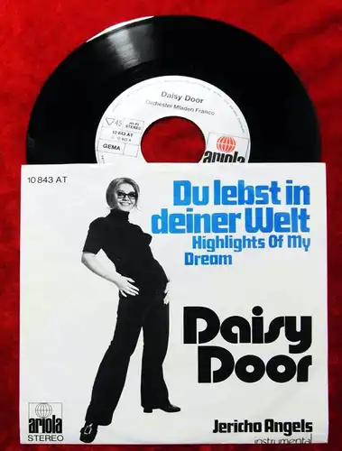 Single Daisy Door: Du lebst in deiner Welt (Ariola 10 843 AT) D 1972