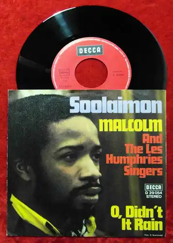Single Malcolm & Les Humphries Singers: Soolaimon (Decca D 29 054) D