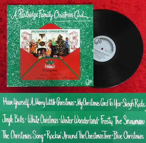 LP Partridge Family Christmas Card (Bell 2308 043) D 1971