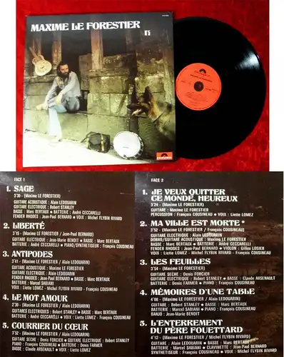 LP Maxime le Forestier: No. 5 (Polydor 2473 089) F 1978