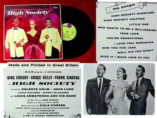 LP High Society - Sinatra Crosby Armstrong 1956