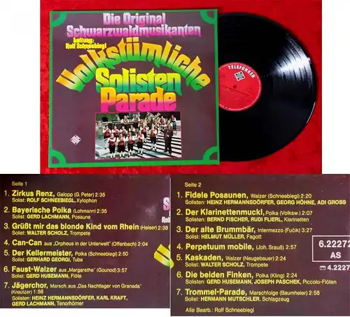 LP Rolf Schneebiegl & Orig. Schwazwaldmusikanten: Volkstümliche Solistenparade