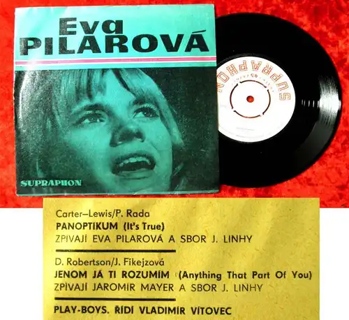 Single Eva Pilarova: Panoptikum (Supraphon 013 0161 h) CSSR 1967