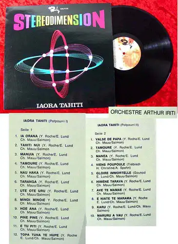 LP Orchestre Arthur Iriti: Iaora Tahiti Stereodimension