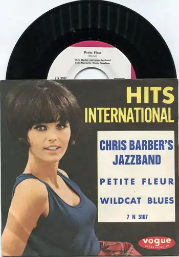 Single Chris Barber: Petite Fleur / Wildcat Blues (Vogue 7N3107)