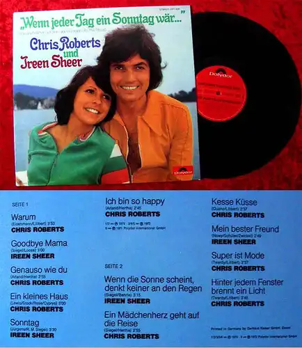 LP Chris Roberts & Ireen Sheer: Wenn jeder Tag ein Sonntag wär... (Polydor) D 73
