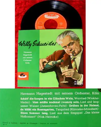EP Willy Schneider & Hermann Hagestedt´s Orchester 1957