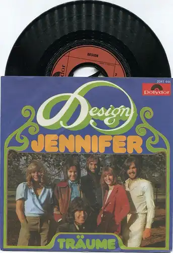 Single Design: Jennifer / Träume (Polydor 2041 444) D 1973