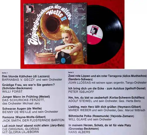 LP Originalaufnahmen der alten Welle II (Volksplatte VP 6124) D