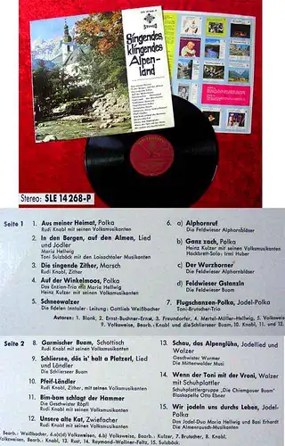 LP Singendes, klingendes Alpenland Telefunken Stereo
