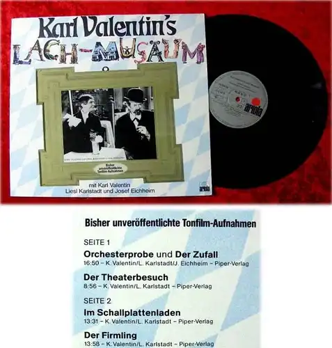 LP Karl Valentins Lachmuseum mit Liesl Karlstadt Josef