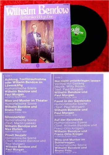 LP Wilhelm Bendow Ein Komiker läßt grüßen Wo laufen Sie