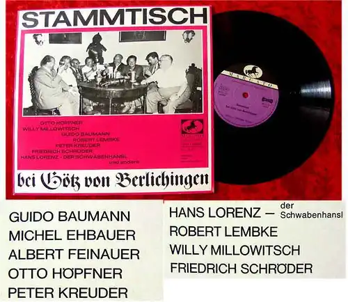 25cm LP Stammtisch bei Götz von Berlichingen R. Lembke