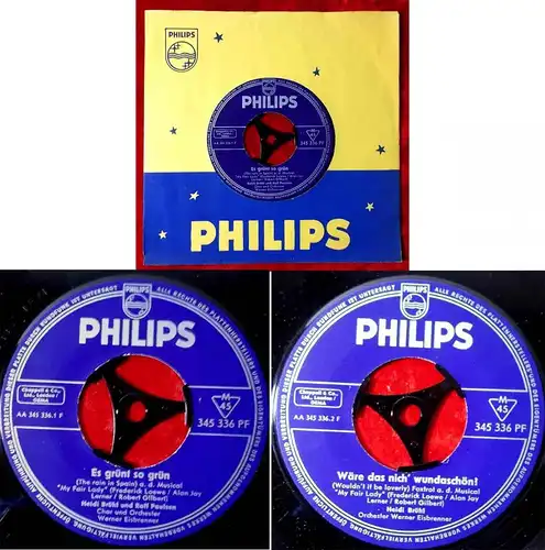 Single Heidi Brühl & Ralf Paulsen: Es grünt so grün (Philips 345 336 PF) D 1962