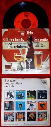 Single Trio Sorrento: Gläser hoch, lasst uns trinken (CBS 2323) D 1965