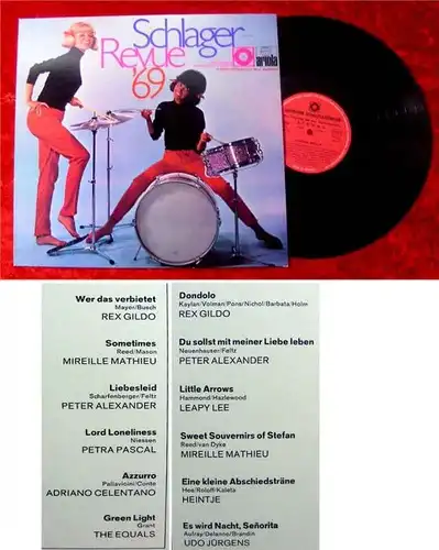 LP Schlager Revue 1969 Udo Jürgens Leapy Lee Equals Pet