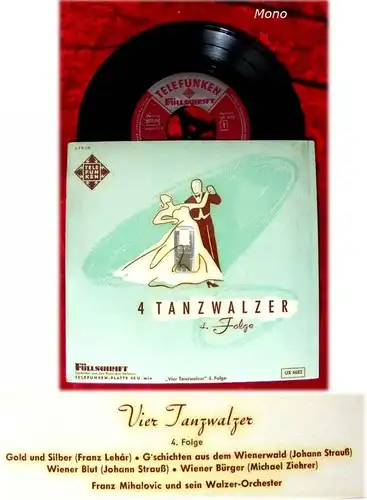 EP Franz Mihalovic: Vier Tanzwalzer 4. Folge