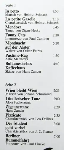 LP Hamburger Stadtmusikatzen: Perlen der Salonmusik 2 (Outsider 106) D 1987