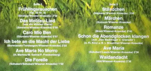 LP Vera Schink Chor: Romanze im Frühling (BASF 20 21722-1) D 1974