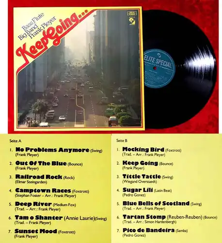 LP Bass Flute Big Band Frank Pleyer: Keep Going... (Elite Special PAS 43) D 1983