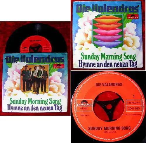 Single Valendras: Sunday Morning Song (Polydor 2041 035) D 1970