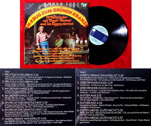 LP  Roger Bennet & His Happy Clarinet: Im Krug zum grünen Kranze (Metronome) D