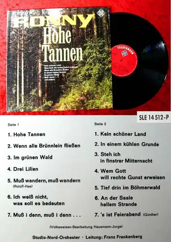 LP Ronny: Hohe Tannen (Telefunken SLE 14 512 P) D