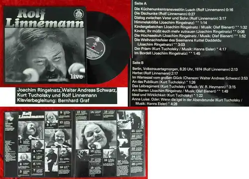 LP Rolf Lindemann: Live (BK 50 001) D 1976  Signiert mit Widmung