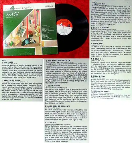 LP Roger Laredo: Italy (Decca Phase 4)