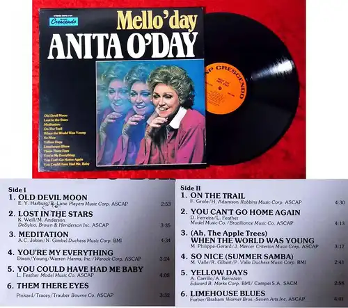 LP Anita O´Day: Mello´day (Crescendo GNPS 2126) US 1979