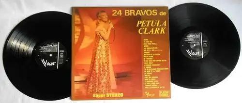 2LP Petula Clark: 24 Bravos de Petula Clark (Vogue 400016) F 1986