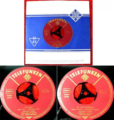 Single Gitta Lind: Kookie (Telefunken U 55 470) D