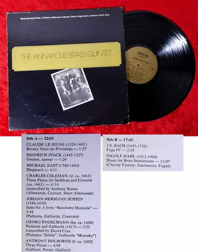 LP Annapolis Brass Quintet (Crystal S202) US 1974