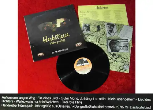 LP Schmetterlinge: Herbstreise - Lieder zur Lage (Antagon 3230) D 1979